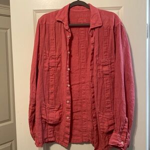 Lester Madrid shirt jacket medium linen